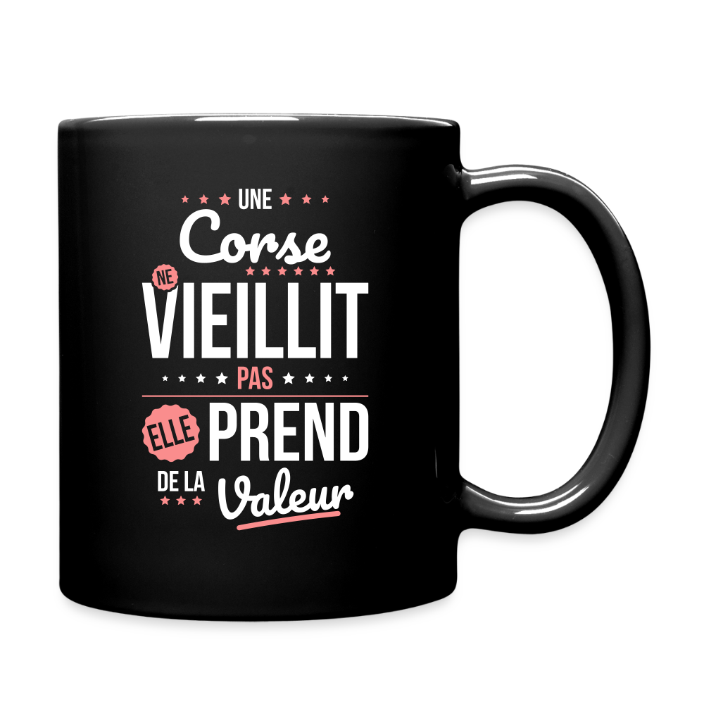 Mug uni - Une Corse ne vieillit pas - noir