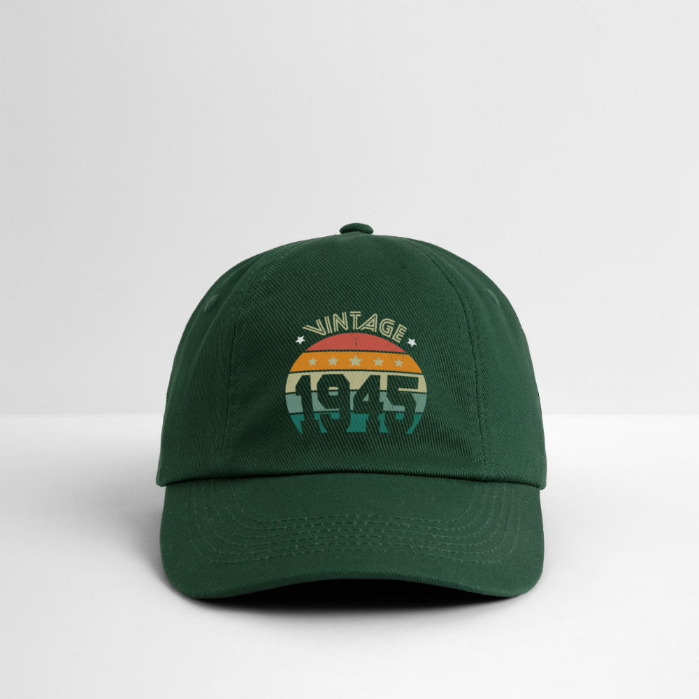 Casquette classique - Anniversaire 80 Ans - Vintage 1945 - vert bouteille