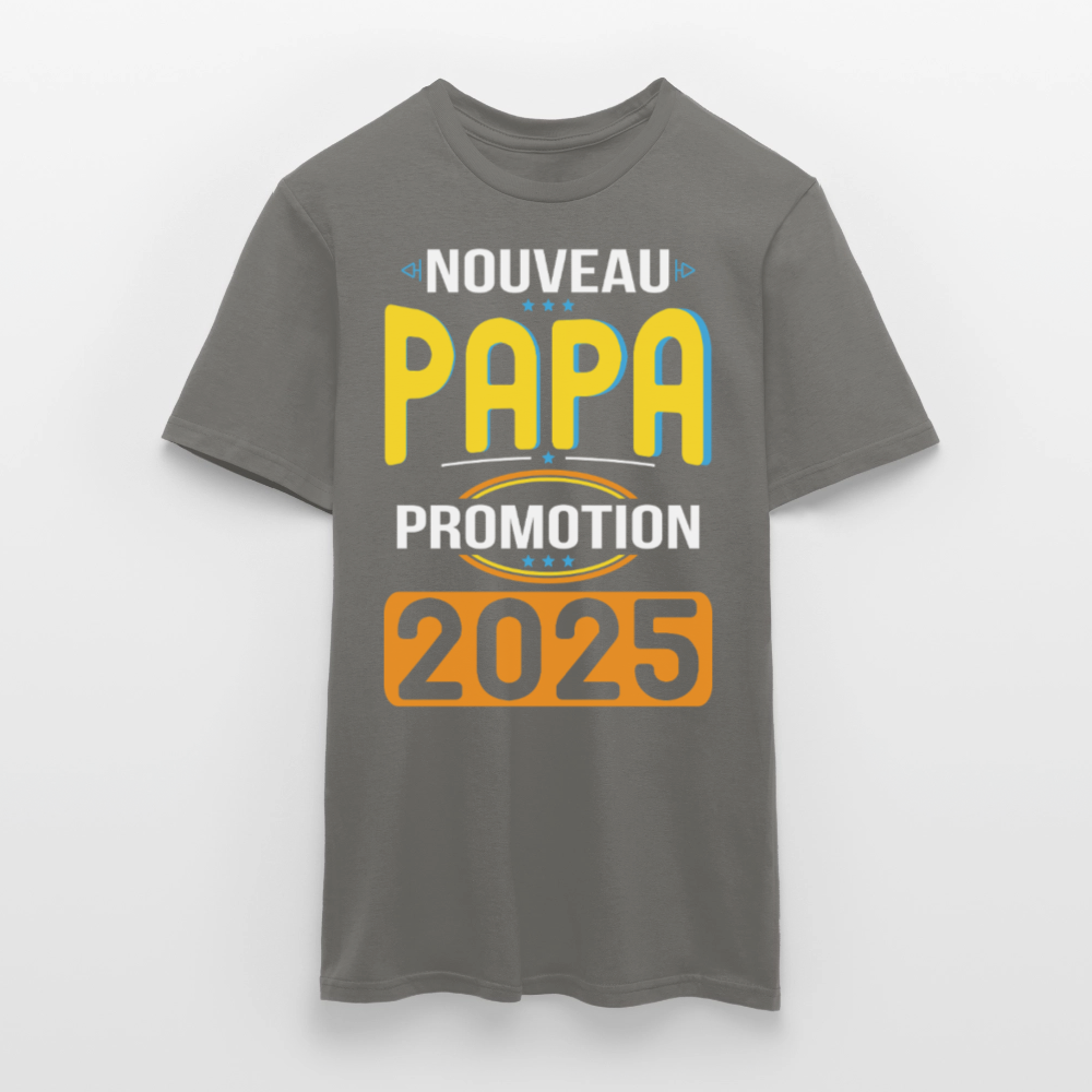 T-shirt Homme - Nouveau Papa - Promotion 2025 - gris graphite