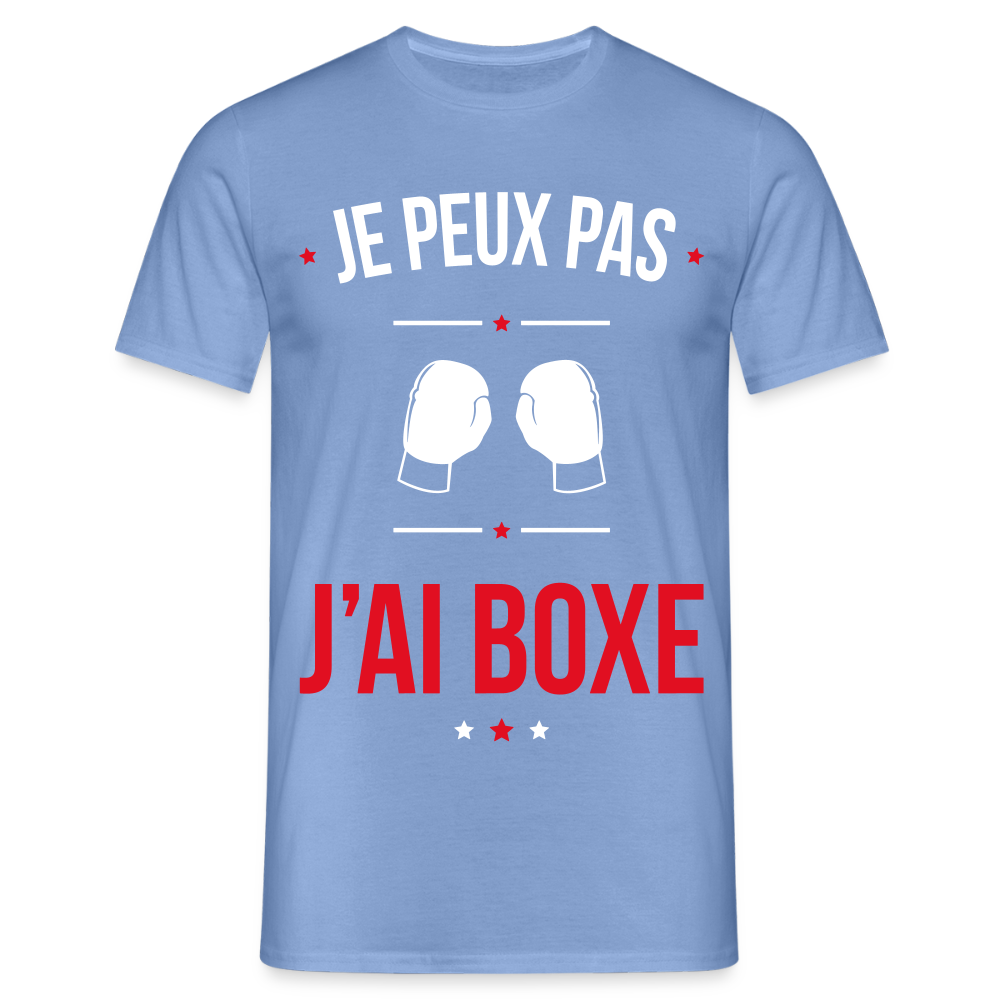 T-shirt Homme - Je peux pas j'ai Boxe - carolina blue