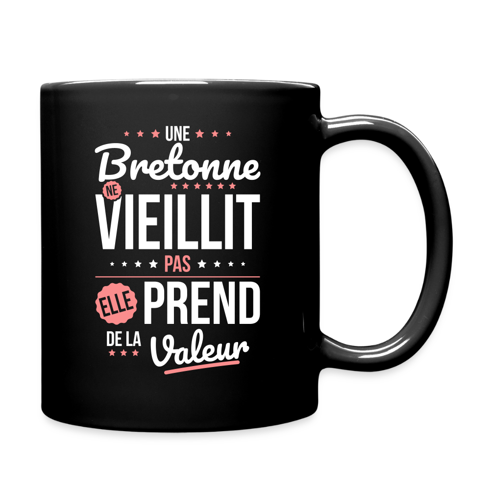 Mug uni - Une Bretonne ne vieillit pas - noir