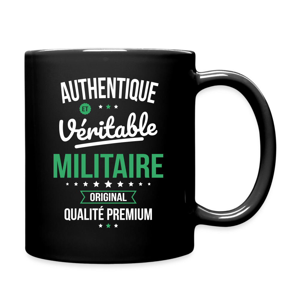 Mug uni - Authentique et véritable Militaire - noir