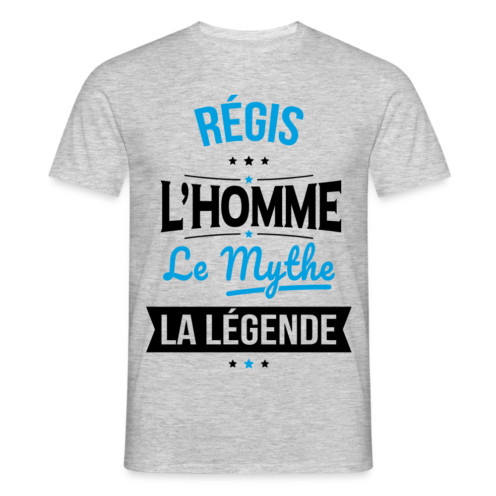 T-shirt Homme - Régis - l'Homme - le Mythe - la Légende - gris chiné