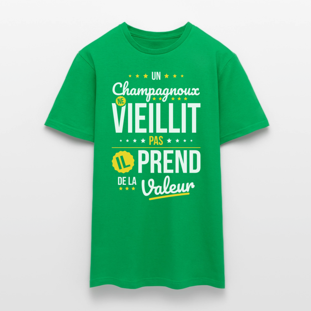 T-shirt Homme - Un Champagnoux ne vieillit pas - vert
