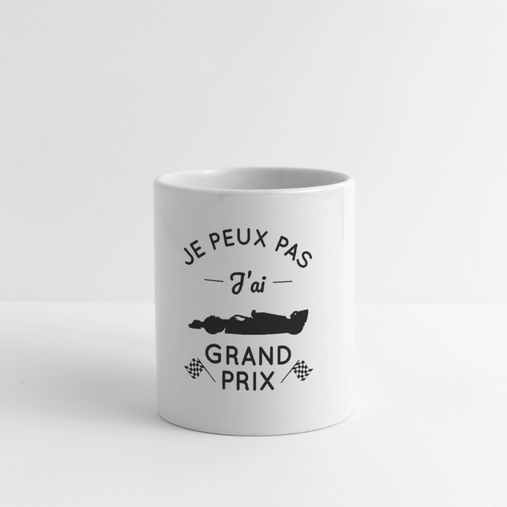 Mug blanc - Je peux pas j'ai Grand Prix - blanc