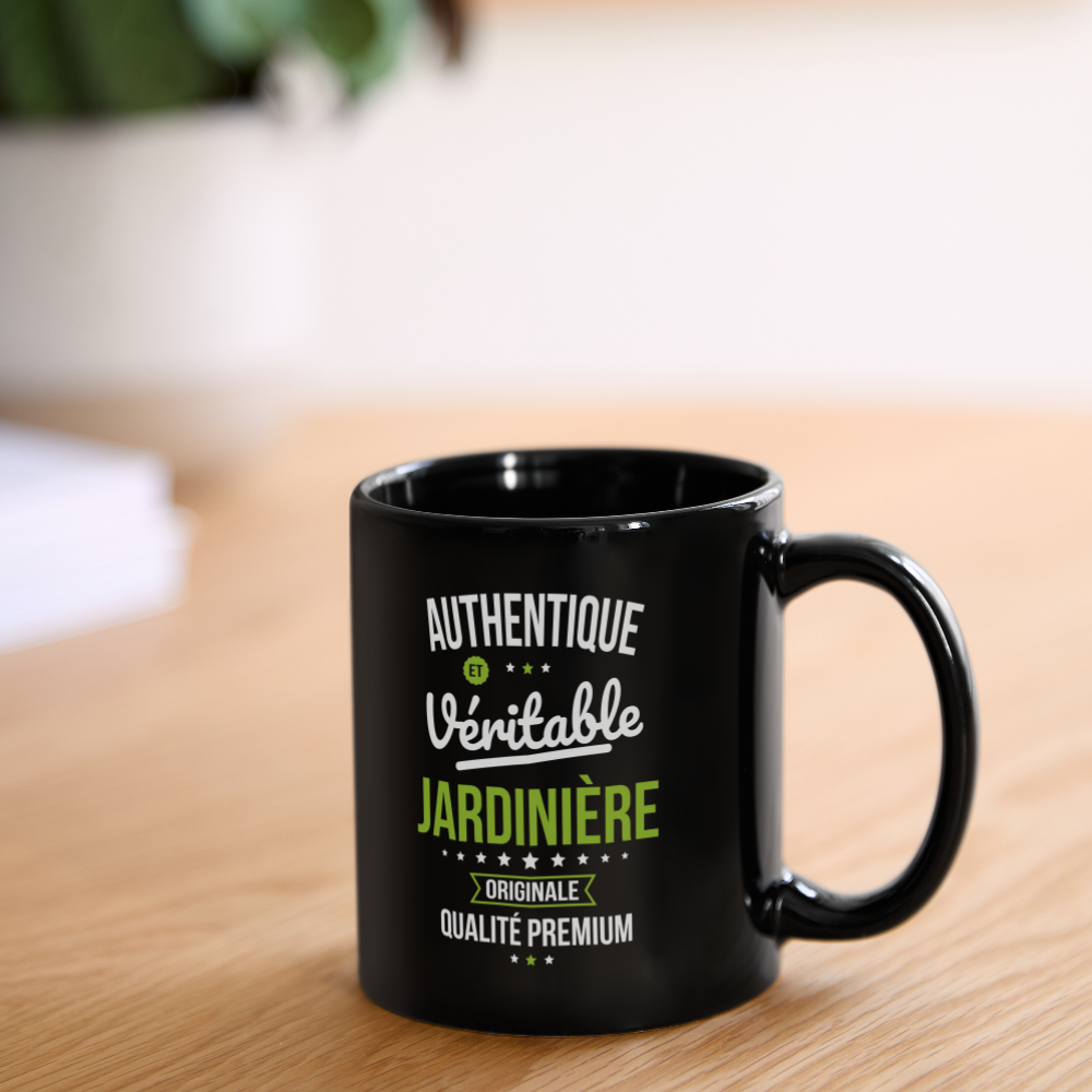 Mug uni - Authentique et véritable Jardinière - noir