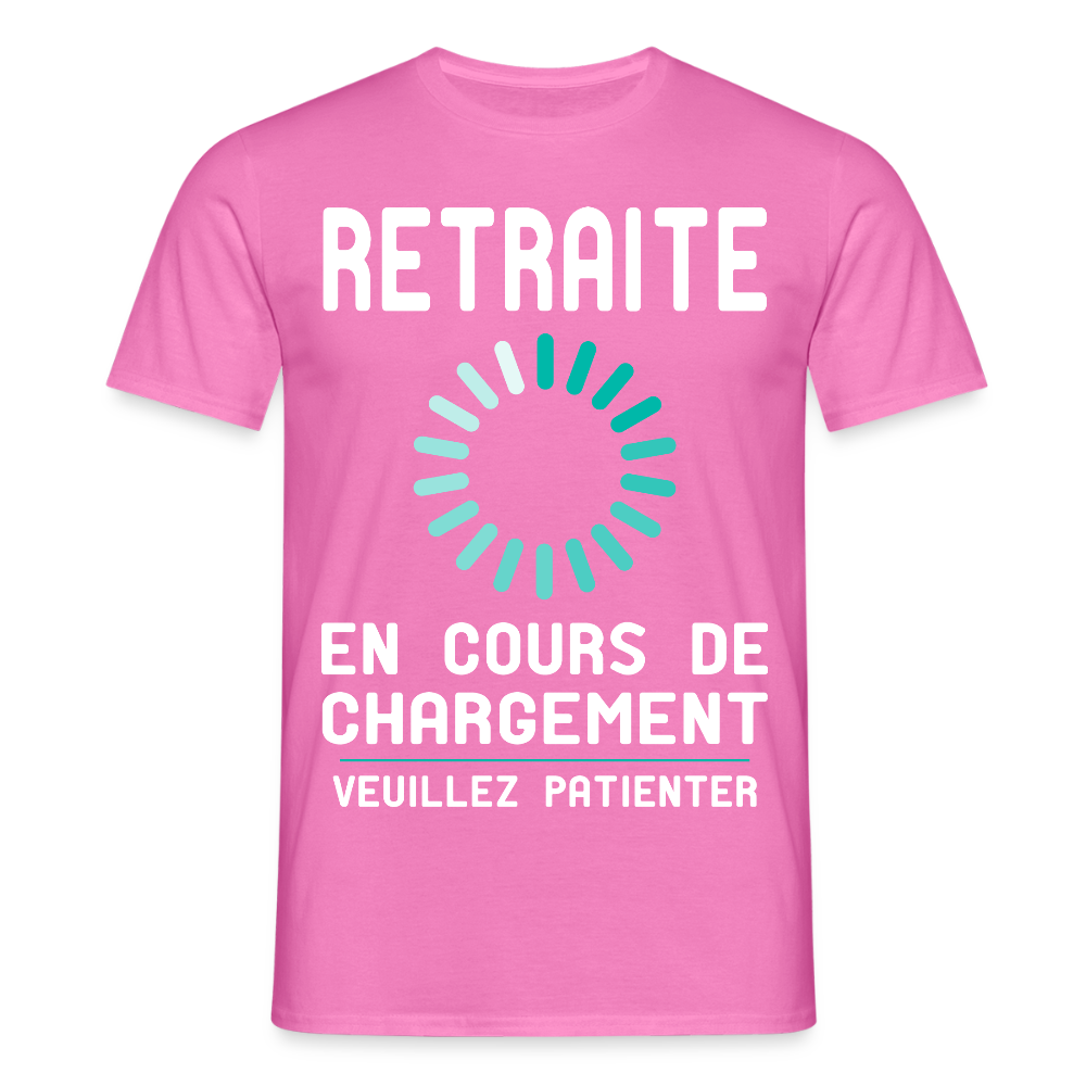 T-shirt Homme - Retraite en cours de chargement - rose