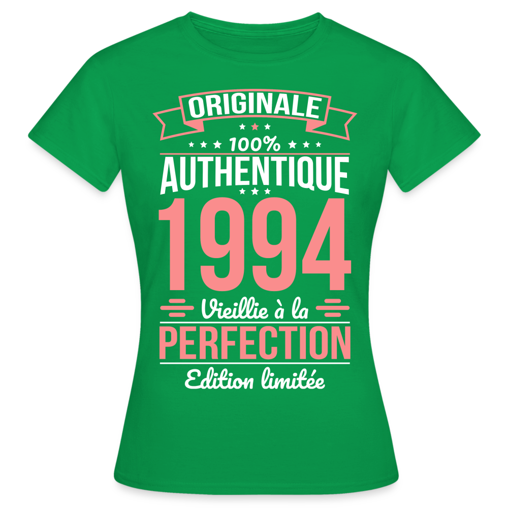 T-shirt Femme - Anniversaire 31 Ans - Originale 1994 - vert