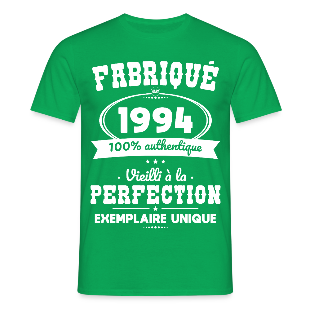 T-shirt Homme - Anniversaire 31 Ans - Fabriqué en 1994 - vert