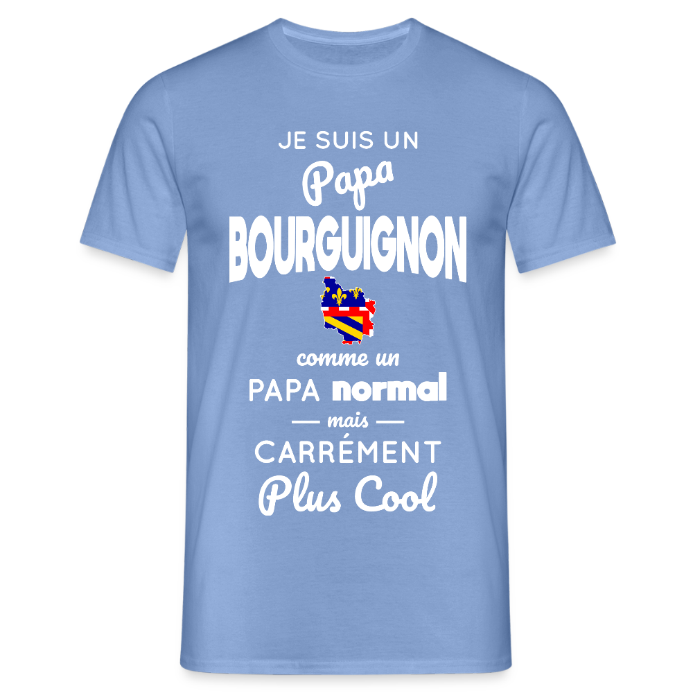 T-shirt Homme - Papa Bourguignon Plus Cool - carolina blue