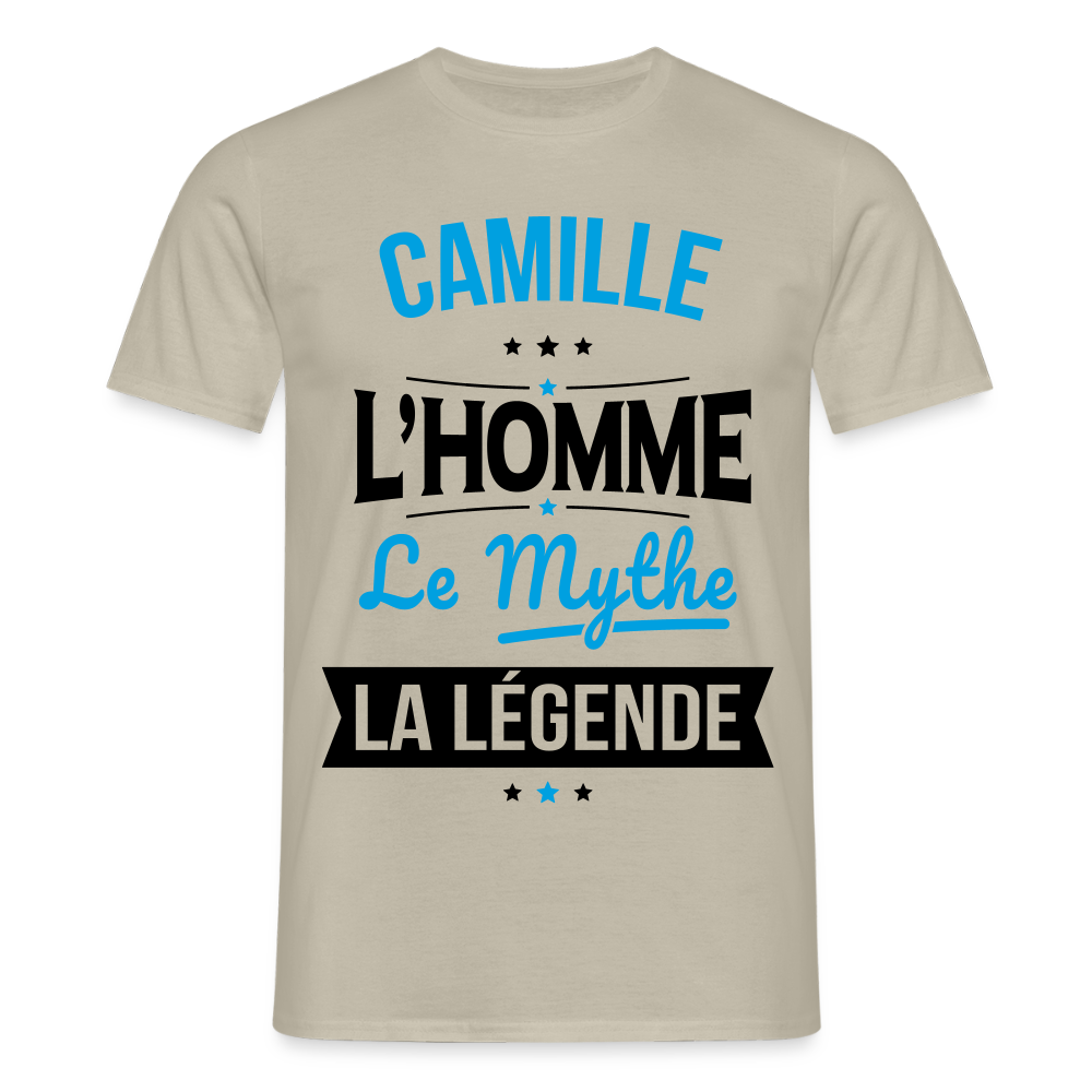 T-shirt Homme - Camille - l'Homme - le Mythe - la Légende - beige sable