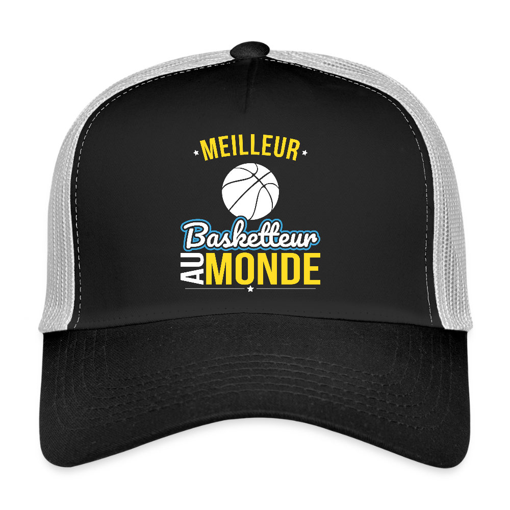 Casquette Trucker - Meilleur basketteur au monde - noir/gris pierre