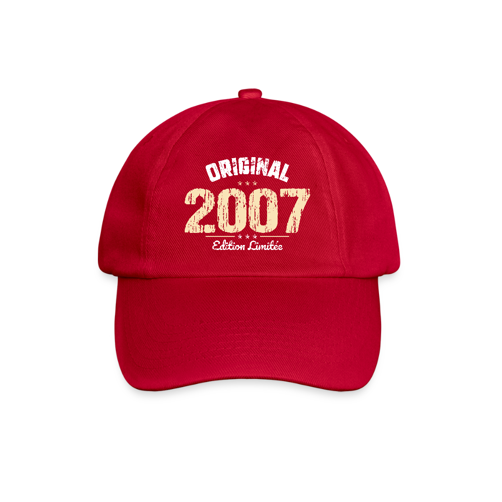 Casquette classique - Anniversaire 18 Ans - Original 2007 - rouge classique