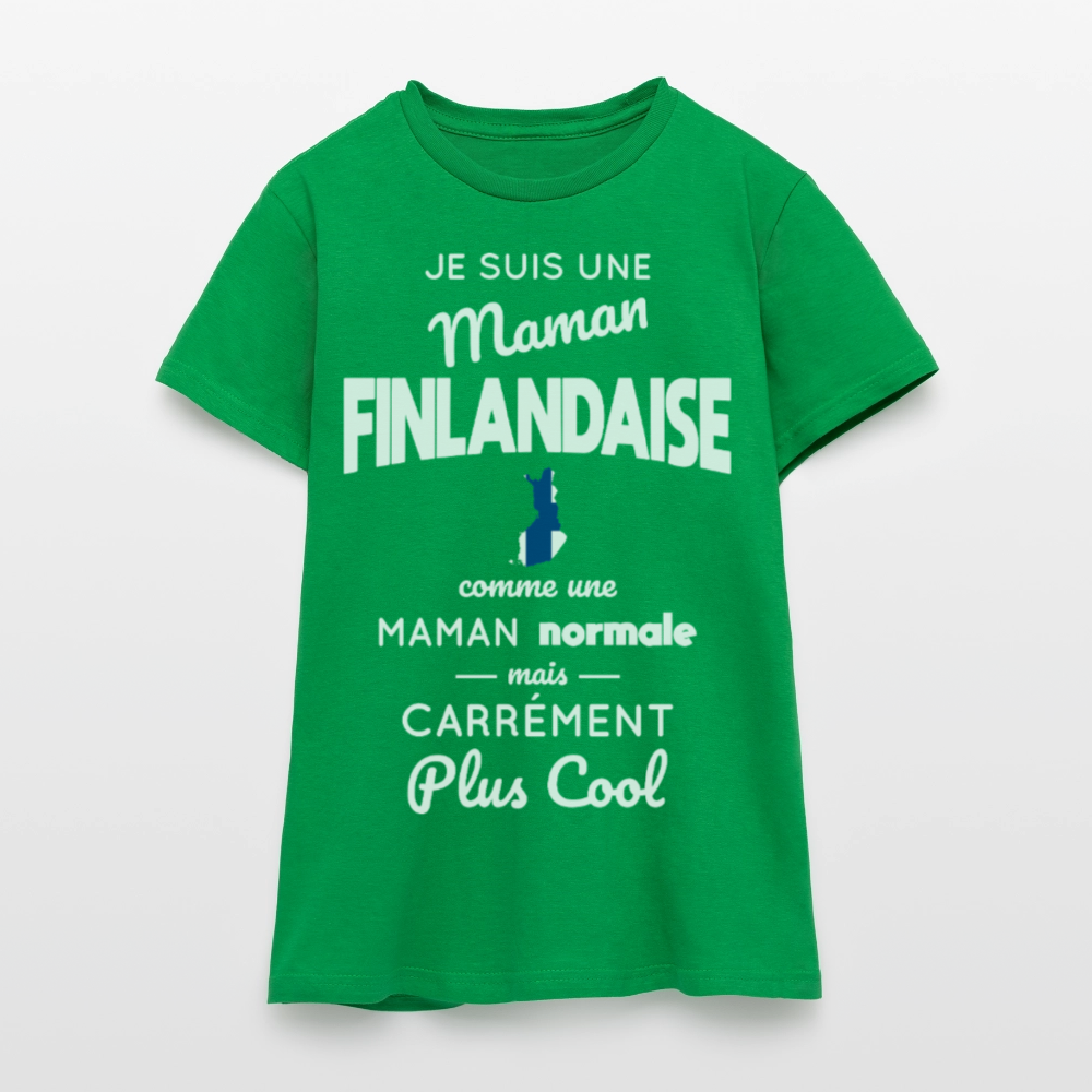 T-shirt Femme - Maman Finlandaise plus cool - vert