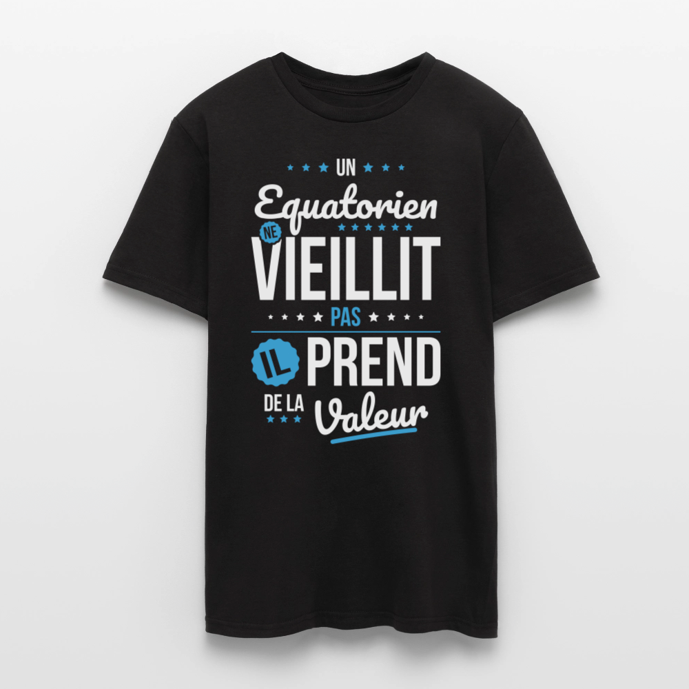 T-shirt Homme - Un Equatorien ne vieillit pas - noir