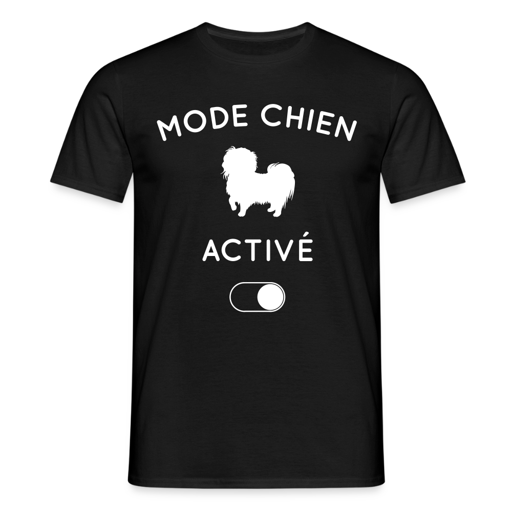T-shirt Homme - Mode chien activé - noir