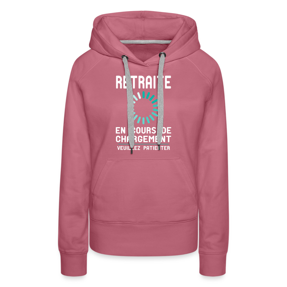 Sweat à capuche Premium Femme - Retraite en cours de chargement - mauve