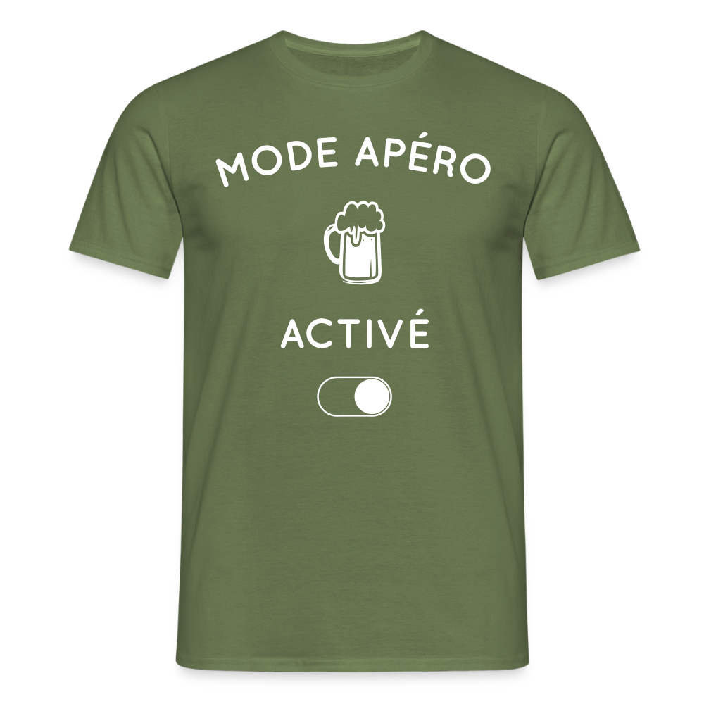 T-shirt Homme - Mode apéro activé - vert militaire