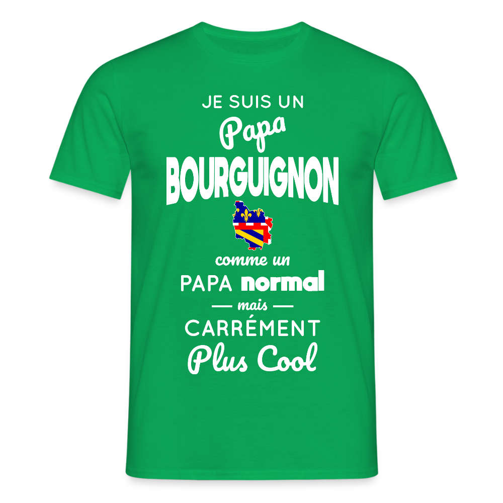 T-shirt Homme - Papa Bourguignon Plus Cool - vert