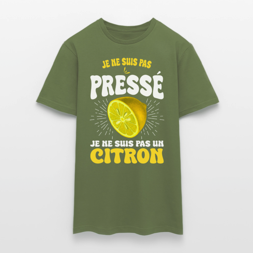 T-shirt Homme - Je ne suis pas un citron - vert militaire