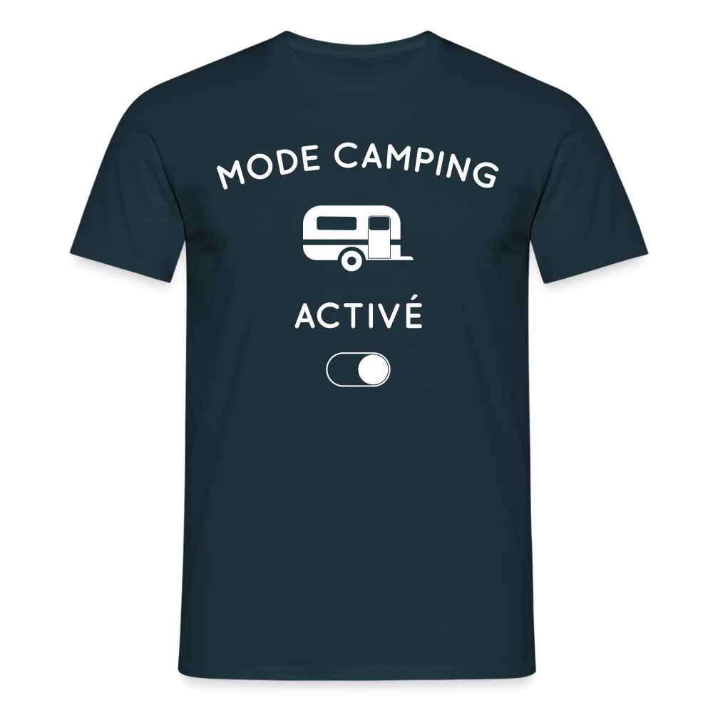 T-shirt Homme - Mode camping activé - marine
