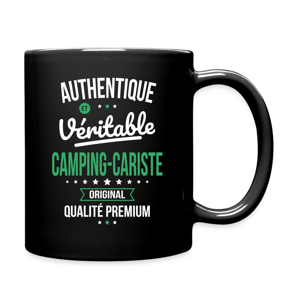 Mug uni - Authentique et véritable Camping-Cariste - noir
