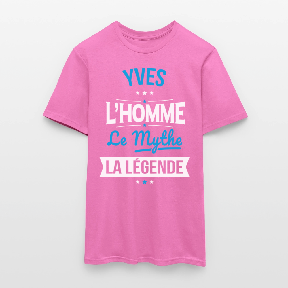 T-shirt Homme - Yves - l'Homme - le Mythe - la Légende - rose