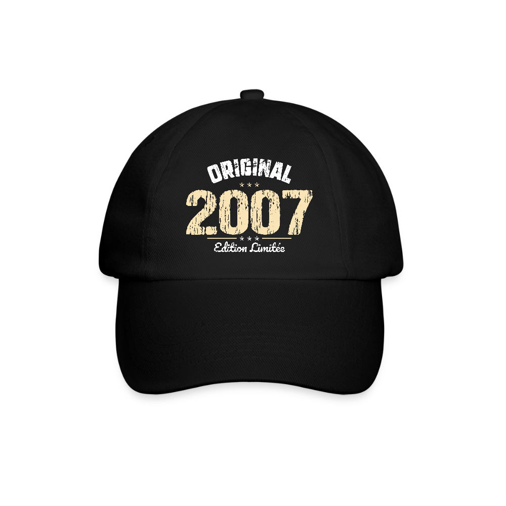 Casquette classique - Anniversaire 18 Ans - Original 2007 - noir/noir