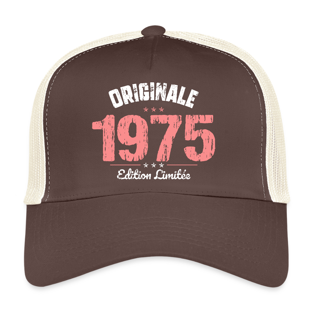 Casquette Trucker - Anniversaire 50 Ans - Originale 1975 - marron/beige