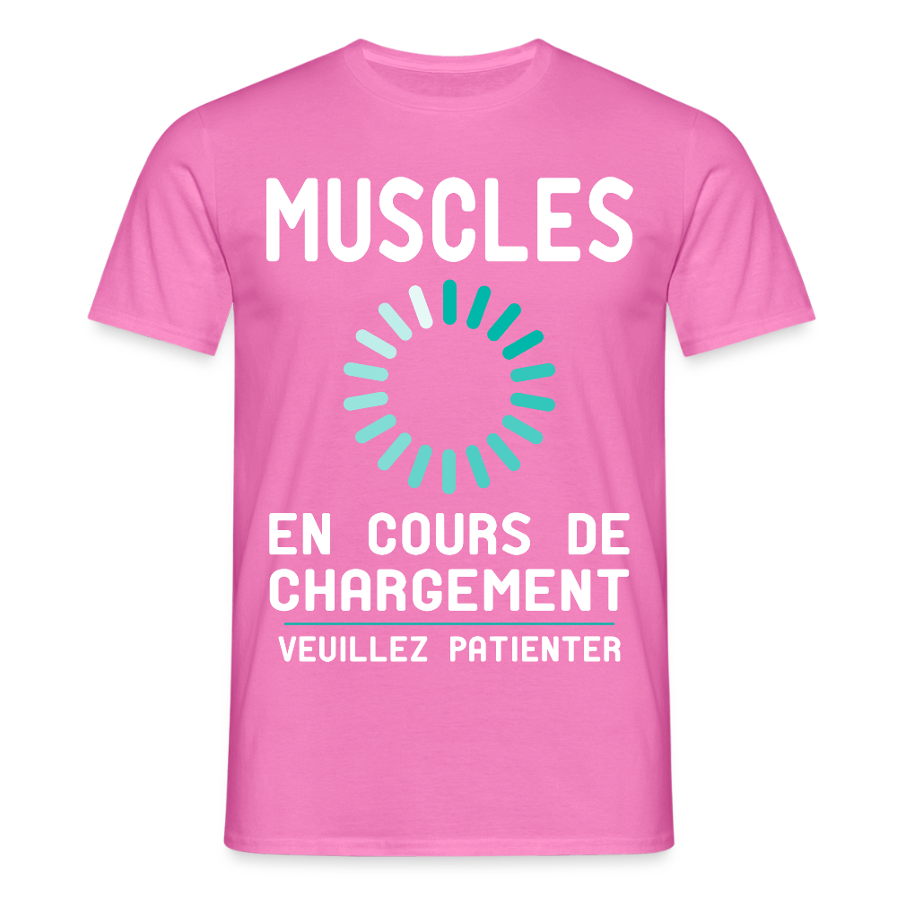 T-shirt Homme - Muscles en cours de chargement - rose