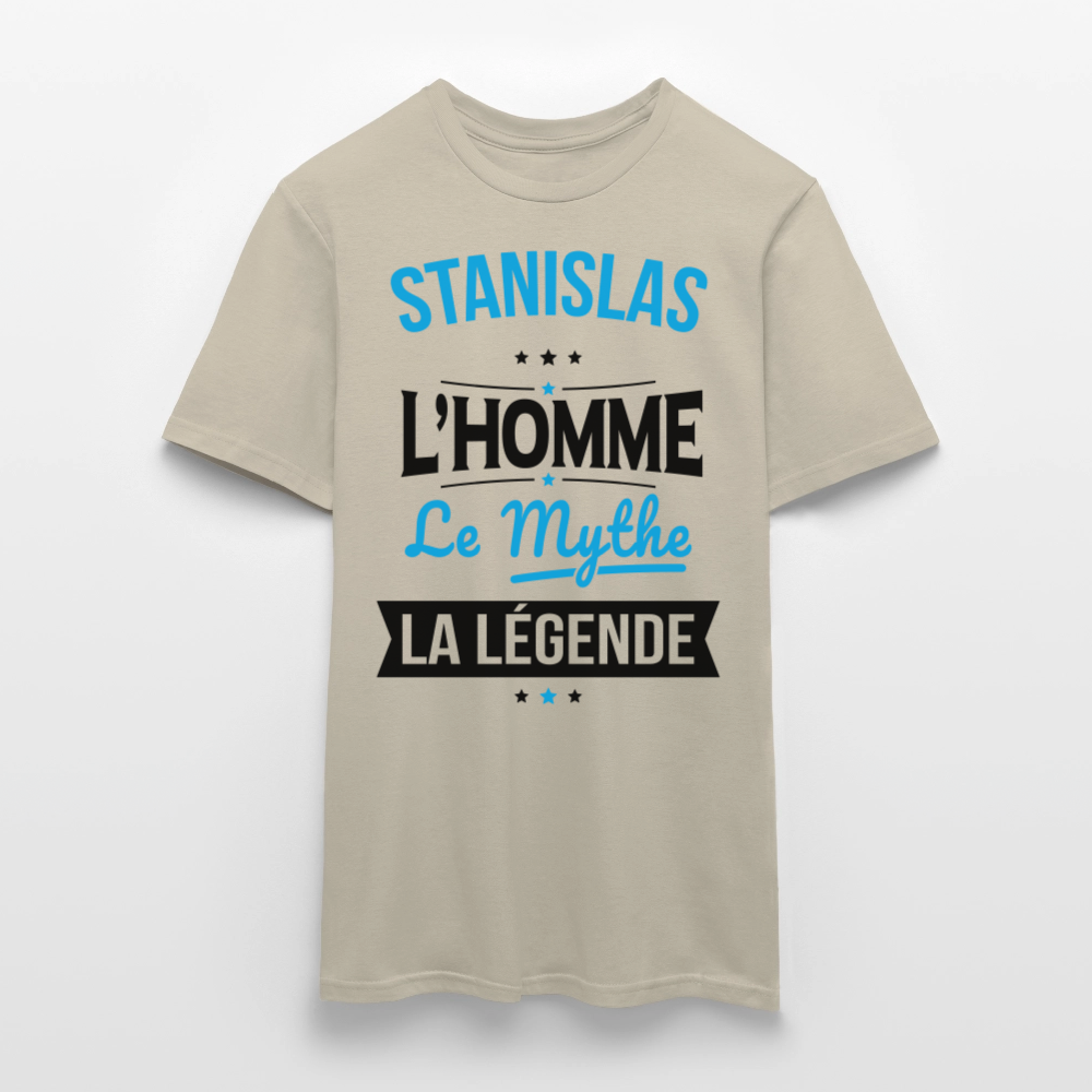 T-shirt Homme - Stanislas - l'Homme - le Mythe - la Légende - beige sable