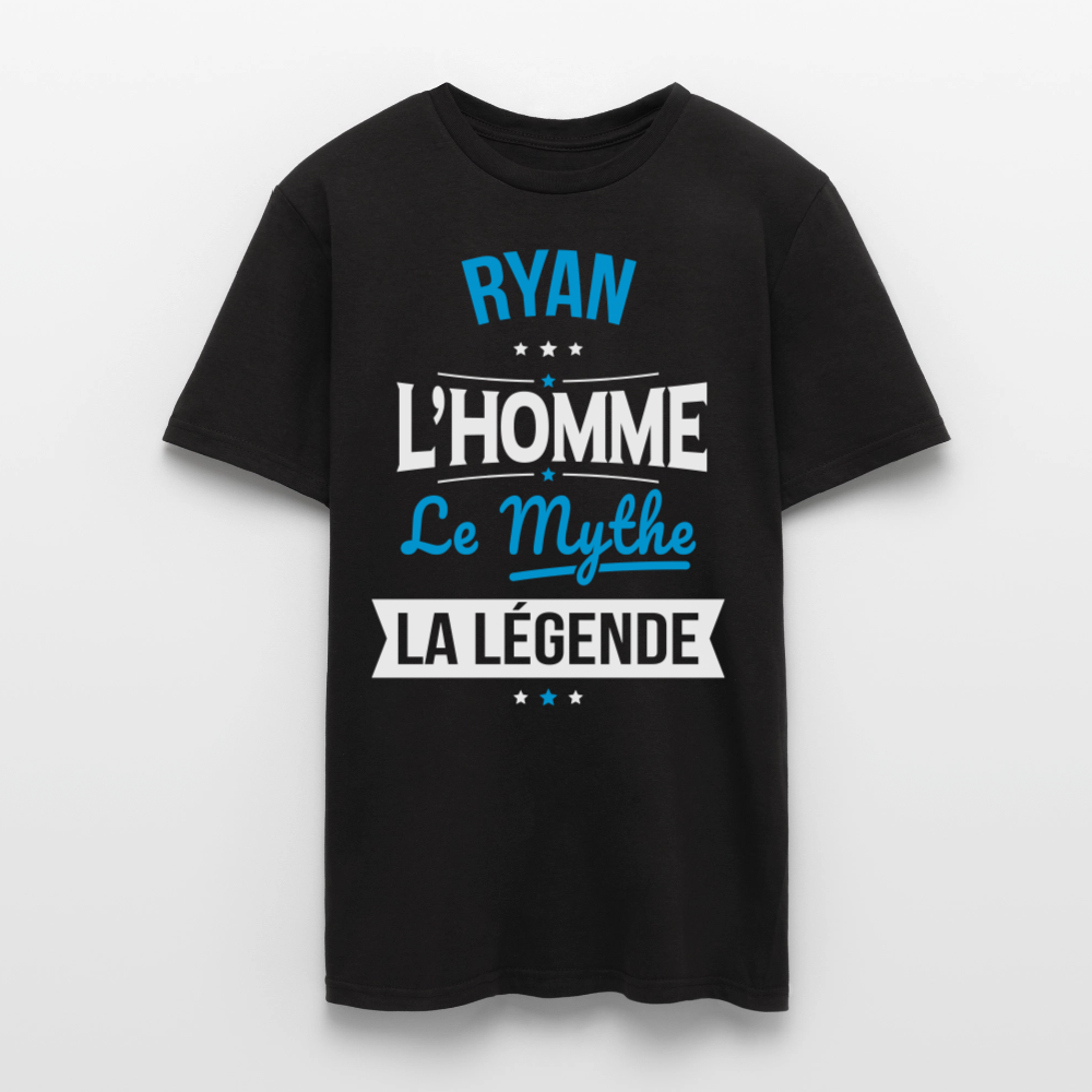 T-shirt Homme - Ryan - l'Homme - le Mythe - la Légende - noir