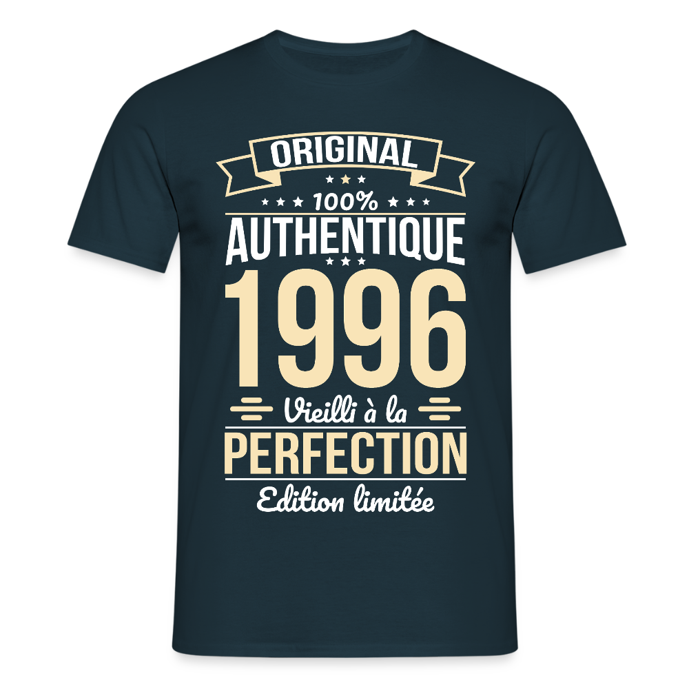 T-shirt anniversaire homme 30 ans – Original 1996 - marine