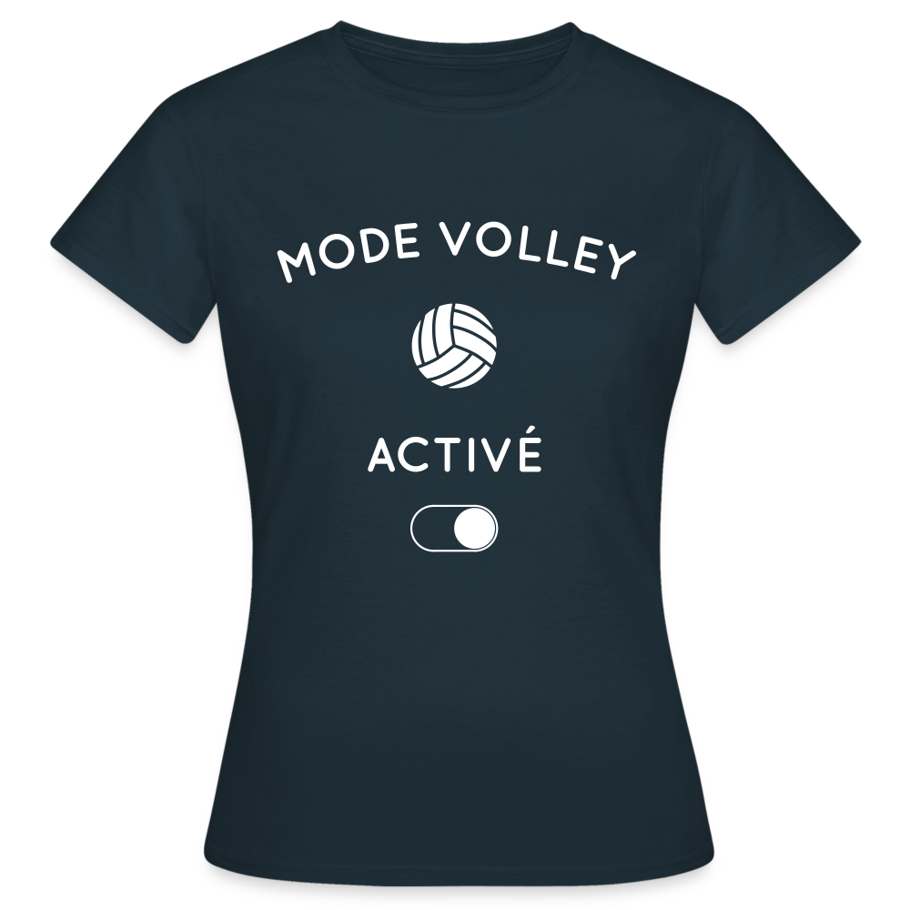 T-shirt Femme - Mode volley activé - marine