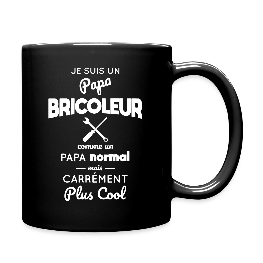 Mug uni - Papa bricoleur plus cool - noir