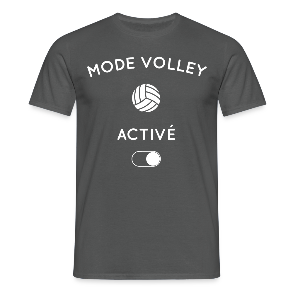T-shirt Homme - Mode volley activé - charbon
