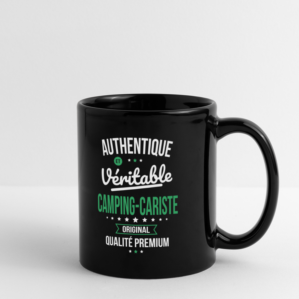 Mug uni - Authentique et véritable Camping-Cariste - noir