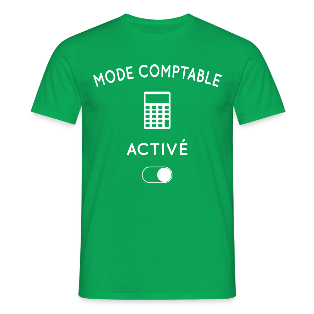 T-shirt Homme - Mode comptable activé - vert