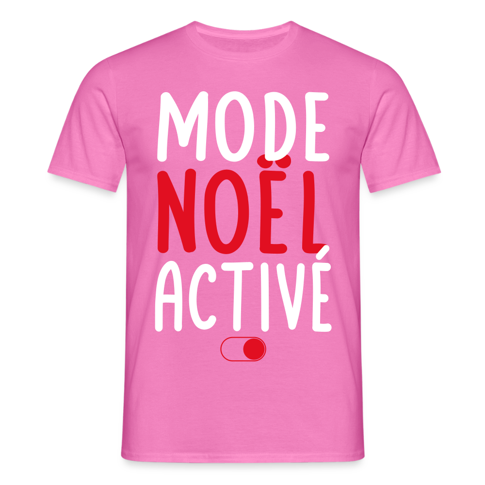 T-shirt Homme - Mode Noël activé - rose