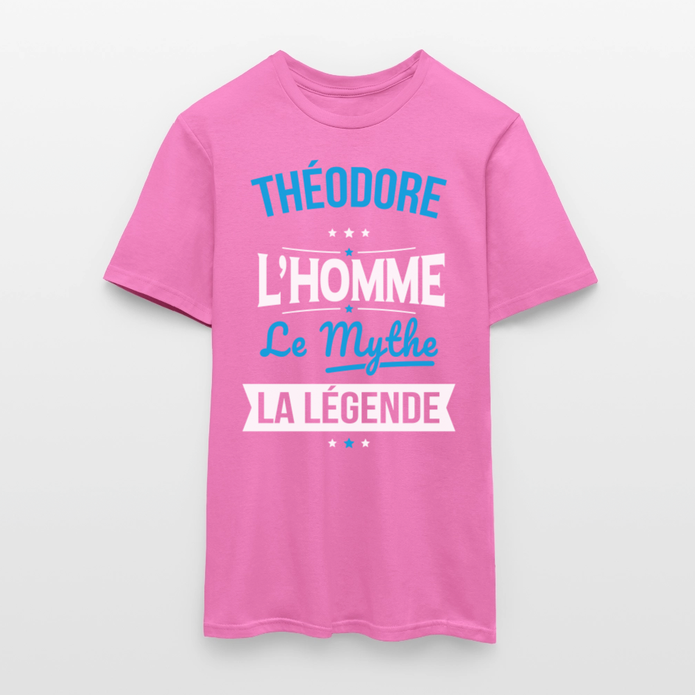 T-shirt Homme - Théodore - l'Homme - le Mythe - la Légende - rose