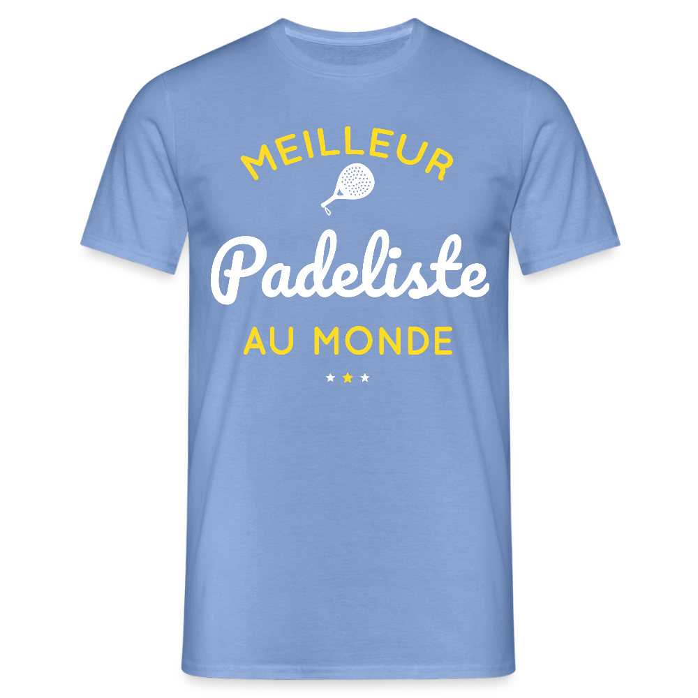 T-shirt Homme - Meilleur Padeliste Au Monde - carolina blue