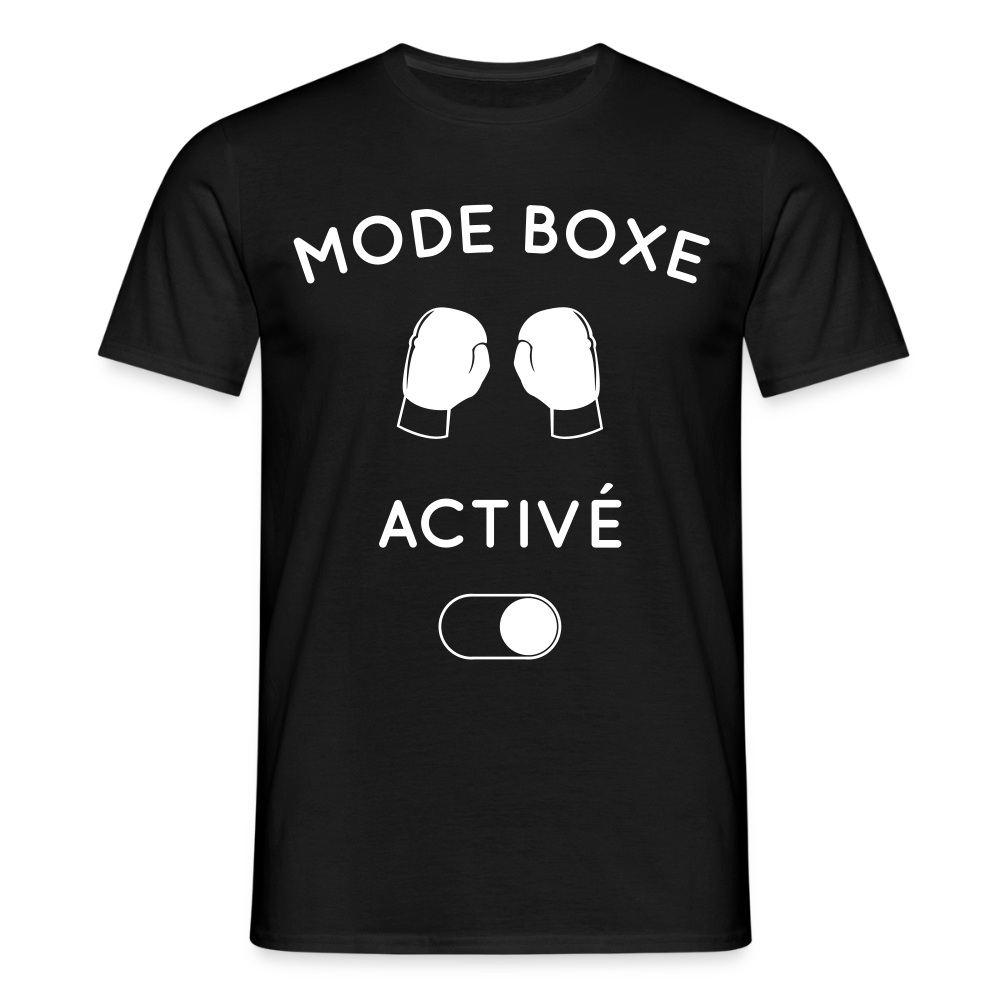 T-shirt Homme - Mode boxe activé - noir