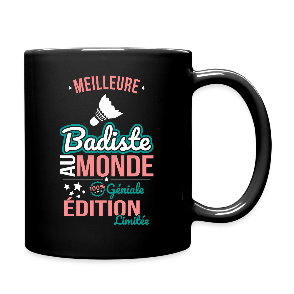 Mug uni - Meilleure Badiste au monde - 100% géniale - noir