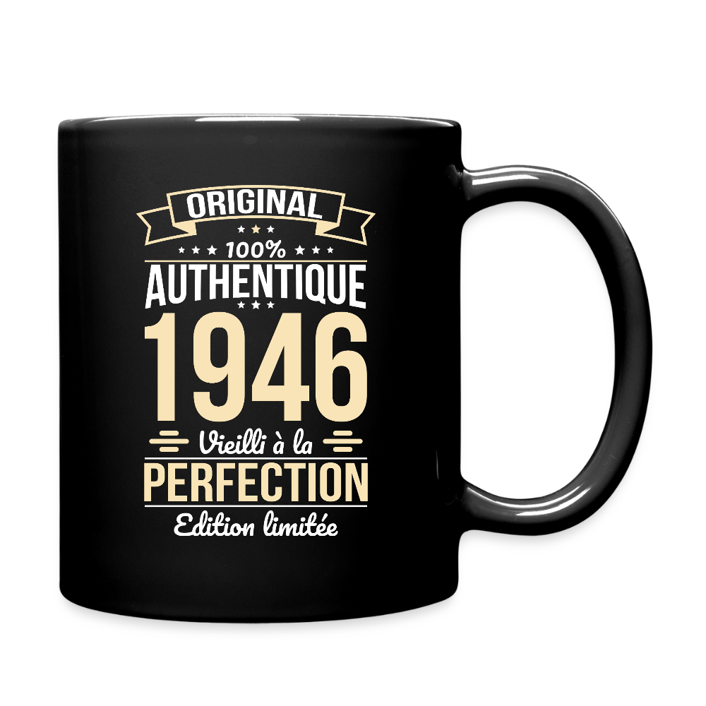 Mug anniversaire homme 80 ans – Original 1946 - noir