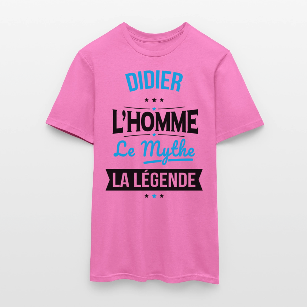 T-shirt Homme - Didier - l'Homme - le Mythe - la Légende - rose