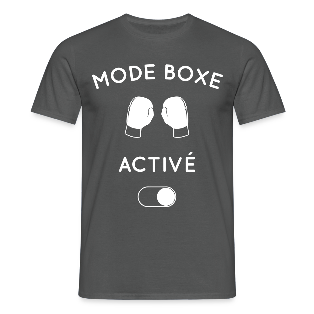 T-shirt Homme - Mode boxe activé - charbon