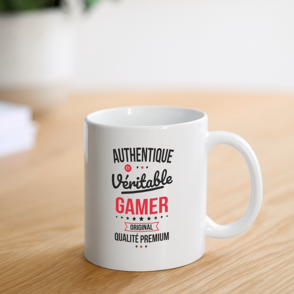 Mug blanc - Authentique et véritable Gamer - blanc