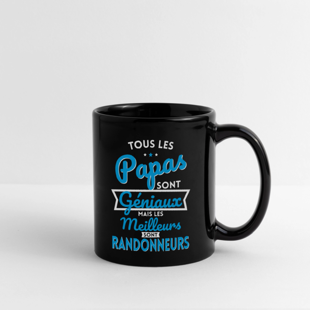 Mug uni - Papas géniaux - Les meilleurs sont randonneurs - noir