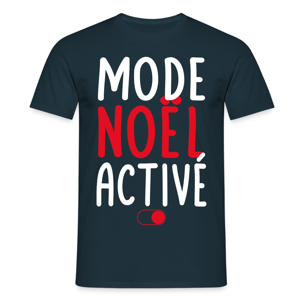 T-shirt Homme - Mode Noël activé - marine
