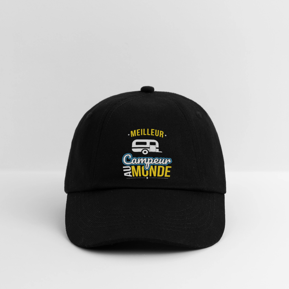 Casquette classique - Meilleur campeur au monde - noir/noir